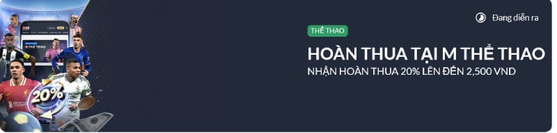 M88 hoàn thua tại M Thể thao